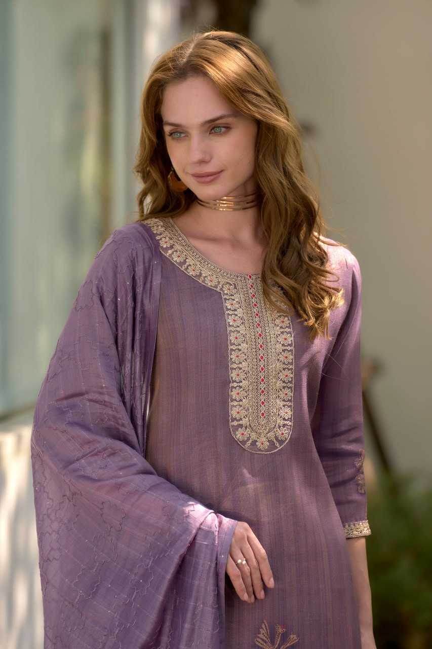 TissueEmbroidered Kurtis - MYLUXURY LANE ENTERPRISE